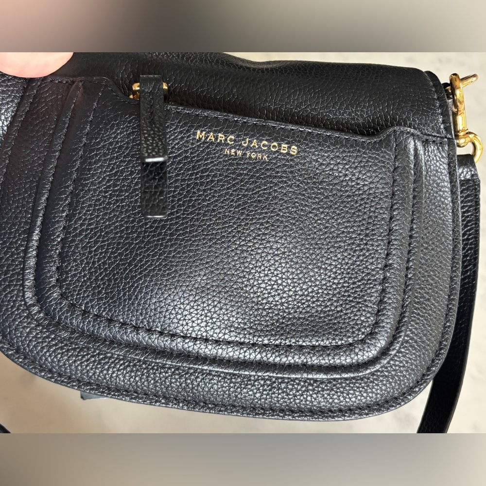 Marc Jacobs Empire City Black Pebbled Leather Crossbody Bag - Picture 7 of 11